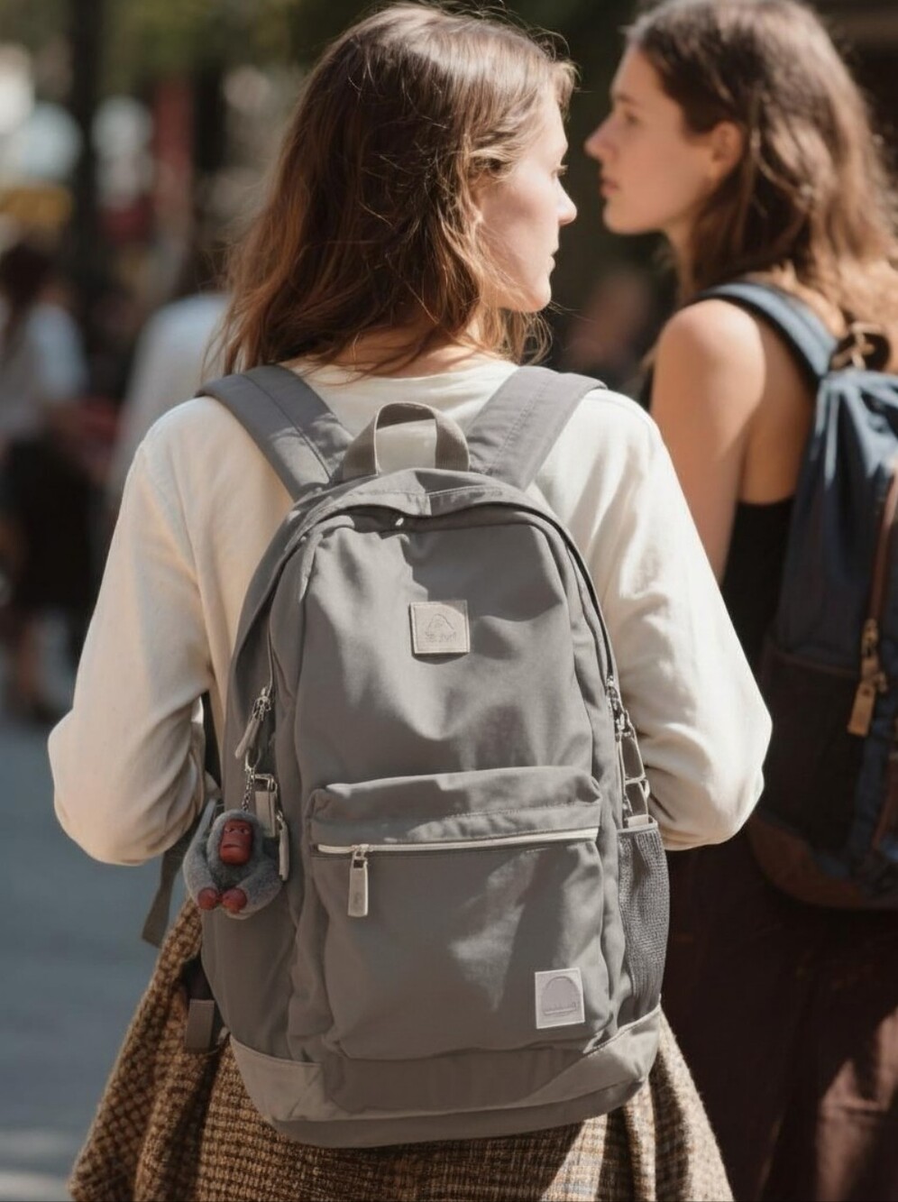 Kipling Gray One Size Backpack